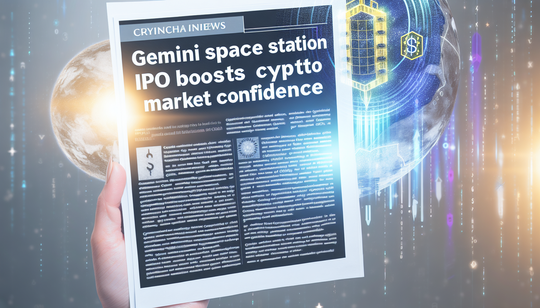 Gemini Space Station IPO Boosts Crypto Market Confidence